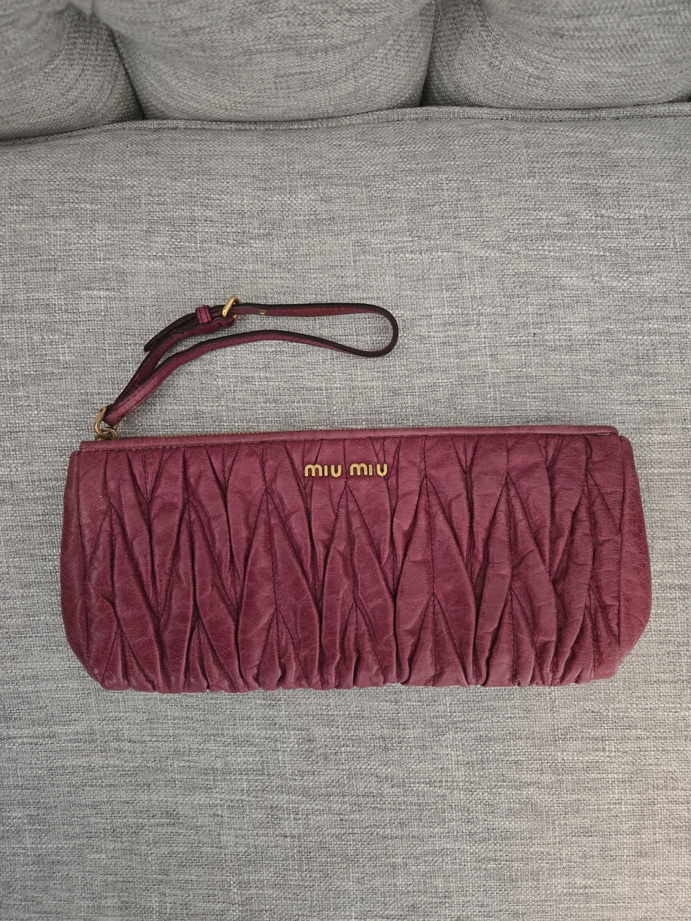 Miu miu clutch bag purse wallet miumiu vuitton chanel prada - Picture 2 of 12